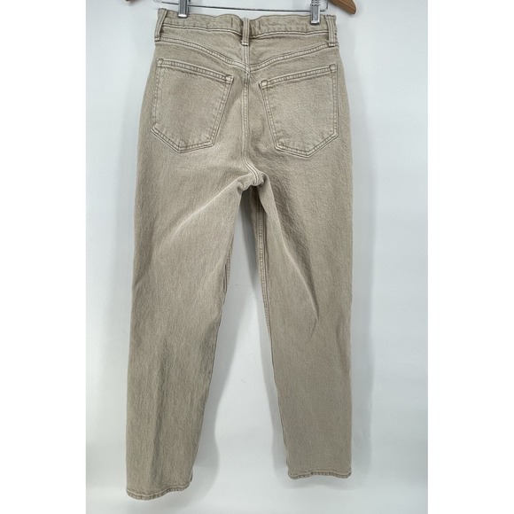 Abercrombie & Fitch Jeans Women Sz 28/6L Beige Tan 90s Relaxed Ultra-Rise 28x31 - Picture 7 of 11